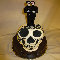 Giant Cupcake  Day of the Dead Wedding Cake