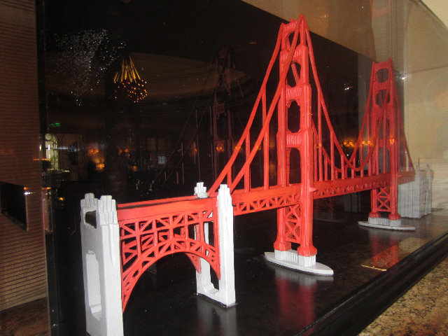 aae Chocolate Sculpture Golden Gate Bridge  75th Anniversary